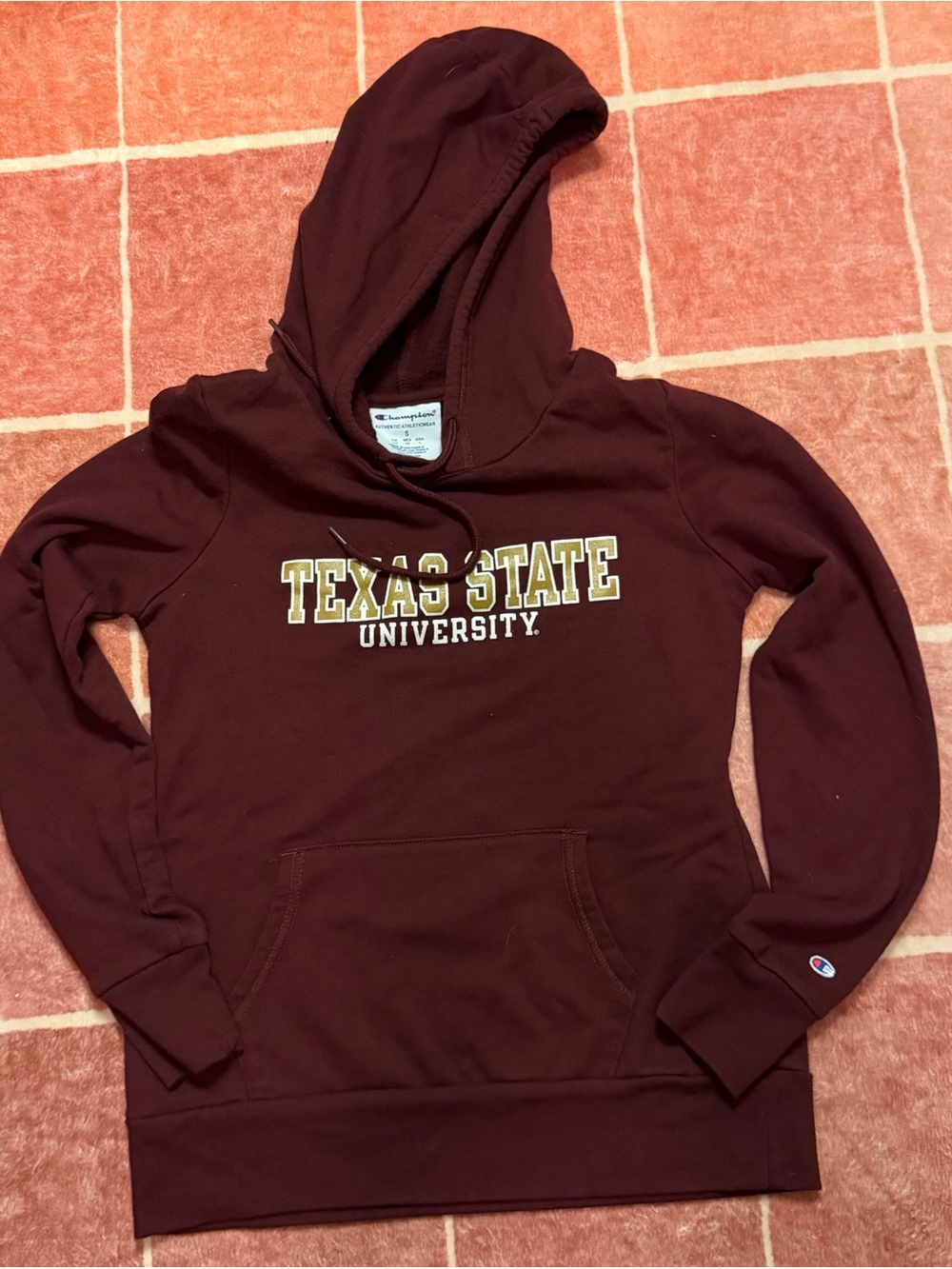 Champion Maroon Texas State University Hoodie